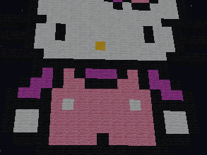 hello kitty pixel art