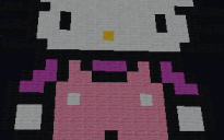 hello kitty pixel art