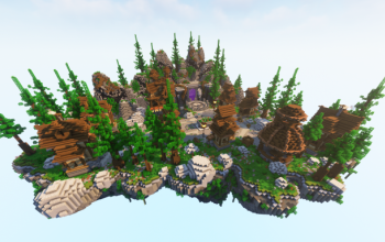 Lifted Peaks | 200x230 | SkyBlock Spawn