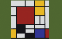 Pietr Mondrian Pixel Art