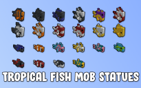 Tropical Fish Mob Statues