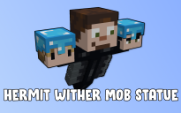 Hermit Wither Mob Statue