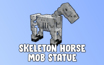 Skeleton Horse Mob Statue