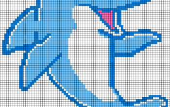 Dolphin pixel art