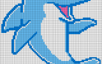 Dolphin pixel art