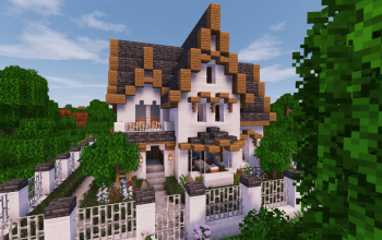 Fantasy Victorian Style House (Java + Bedrock + Schematic)