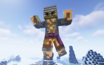 Minecraft Luffy Gear 5 Skin Statue Free 120 H