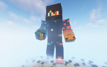 Minecraft Youtuber Skin Statue Free 120 H