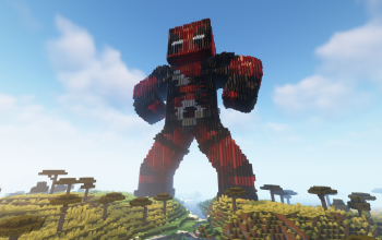 Minecraft Deadpool Skin Statue Free 120 H