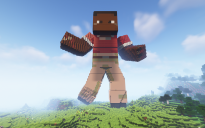 Minecraft Zuri Skin Statue Free 120 H