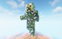 Minecraft Creeper Skin Statue Free 120 H