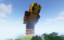 Minecraft Bee Skin Statue Free 120 H