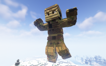 Minecraft Soldier Skin Statue Free 120 H