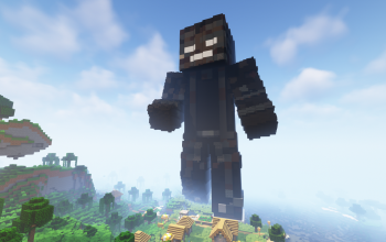 Minecraft Wither Skin Statue Free 120 H