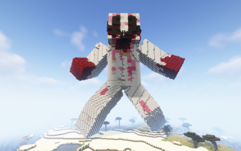 Minecraft Bloody Skin Statue