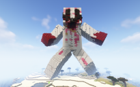 Minecraft Bloody Skin Statue