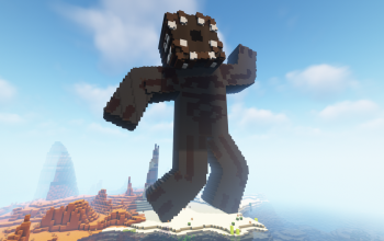 Minecraft Monster Skin Statue