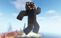 Minecraft Monster Skin Statue