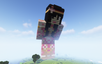 Minecraft Chinese Girl Skin Statue