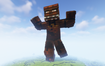Minecraft Scary 02 Skin Statue
