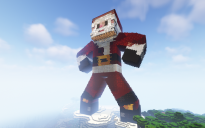 Minecraft Santa Skin Statue