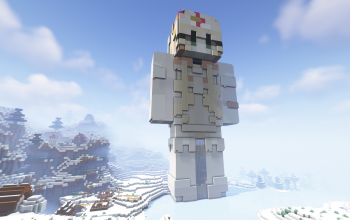 Minecraft Nurse Skin Statue