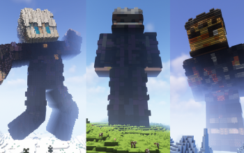 Minecraft Gojo, Gojo V2, Guts Skin Statue