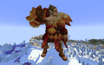 Minecraft Hercules God Statue