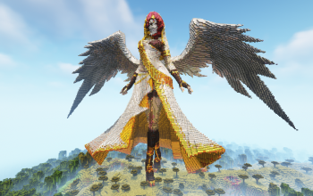 Minecraft Garuda God Statue