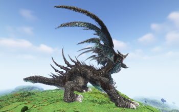 Minecraft Dragon Statue Free