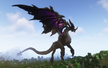 Minecraft End Dragon Statue