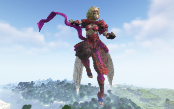 Minecraft SunWukong Statue