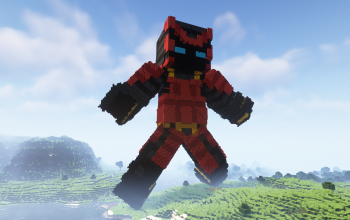 Minecraft Samurai Skin Statue