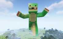 Minecraft Green Skin Statue