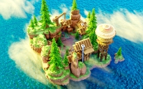 Hub - Wooden Island - 150x150