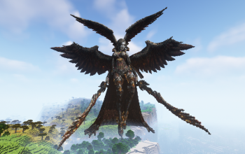 Minecraft Angel02 Statue