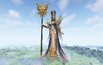 Minecraft Queen Statue