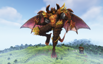 Minecraft Demon Statue