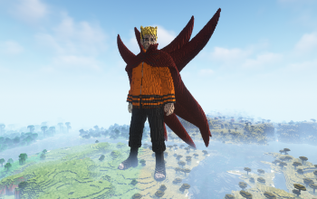 Minecraft Naruto Statue