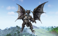 Minecraft Bahamut Statue