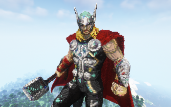 Minecraft Thor Statue