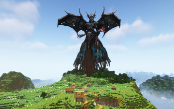 Minecraft Monster Witch Statue