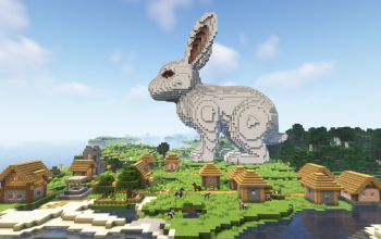 Minecraft Rabbit Free Statue