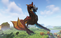 Minecraft 2Head Dragon Statue