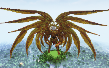 Minecraft Angel04 Statue