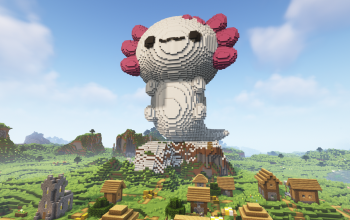 Minecraft Axolotl Free Statue