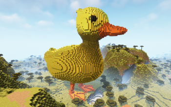 Minecraft GoldenDuck Free Statue