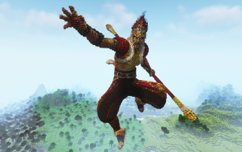 Minecraft Monkey King Statue