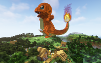 Minecraft Charmander Free Statue