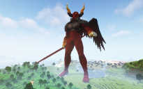 Minecraft Red Devil Statue